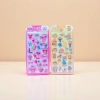 Pink and orange cute stickers, rabbit cake, stars, high heels and cartoon patterns details Picture